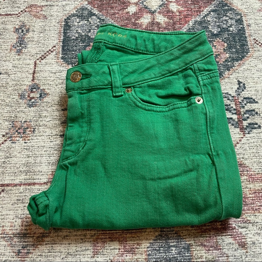 Michael Kors Green Skinny Jeans SZ 0